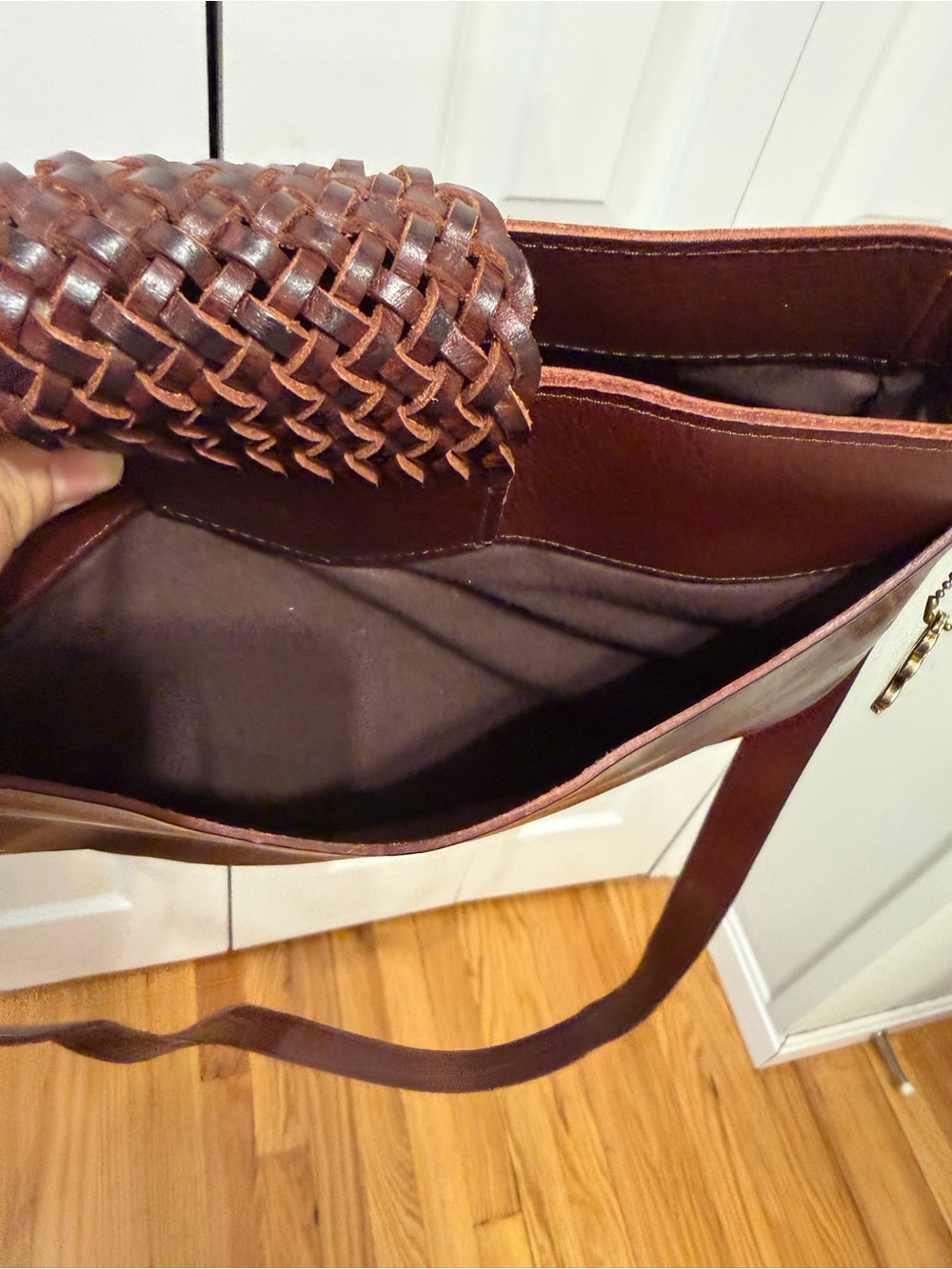 Lucky Brand excellent leather bag. Cognac color - Picture 12 of 14
